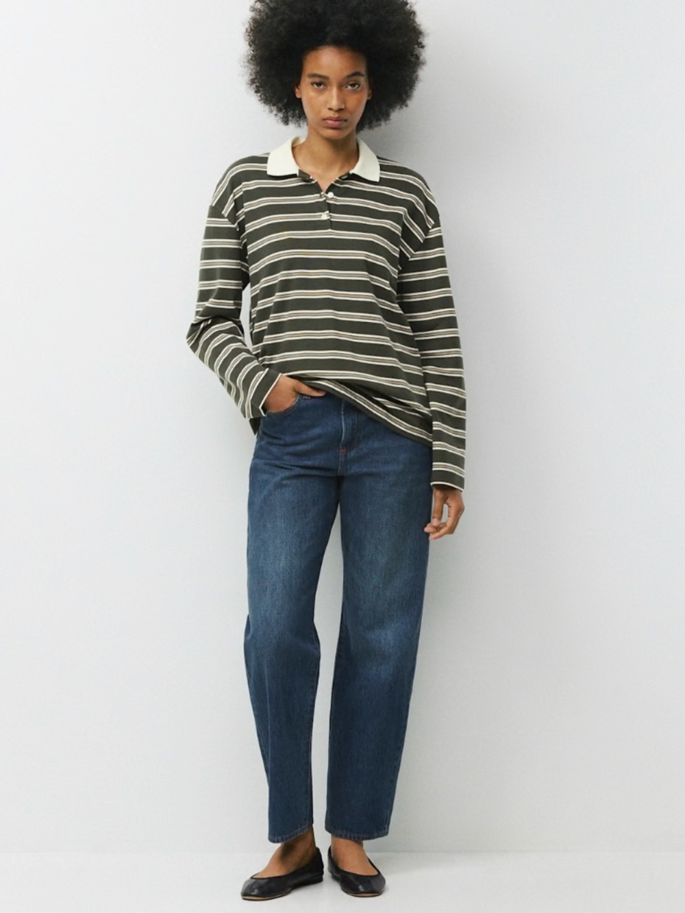 Denim Forum The '90s Marlo Hi-Rise Baggy Jean.